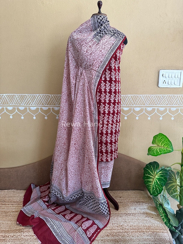  Bagh Print Cotton Suit