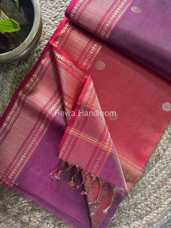 Maheshwari Tissue Butti Saree