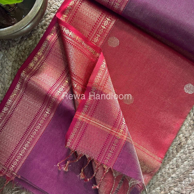 Maheshwari Tissue Butti Saree
