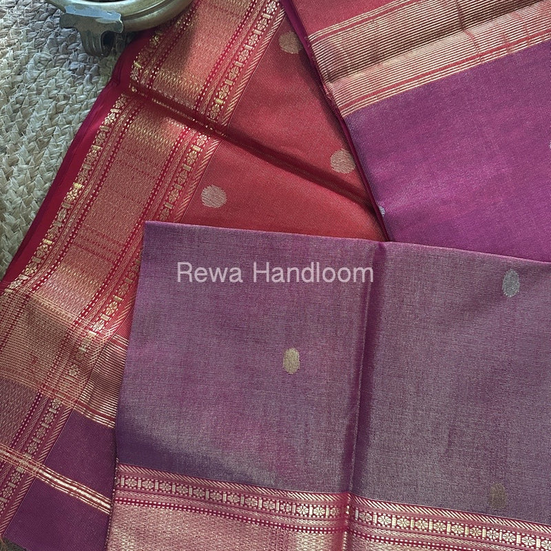 Maheshwari Tissue Butti Saree