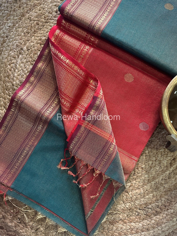 Maheshwari Tissue Butti Saree