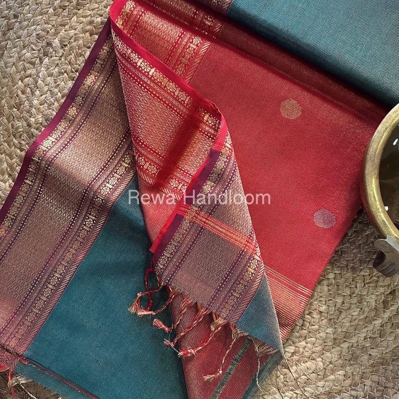 Maheshwari Tissue Butti Saree