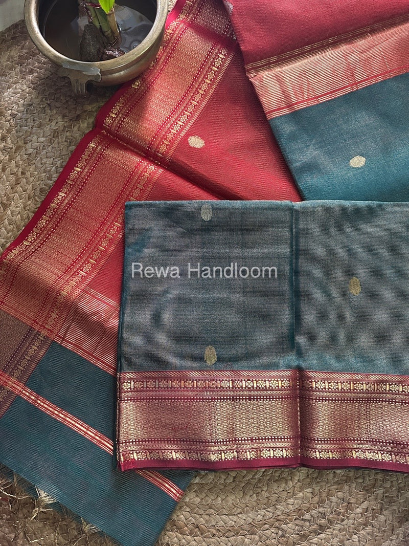 Maheshwari Tissue Butti Saree