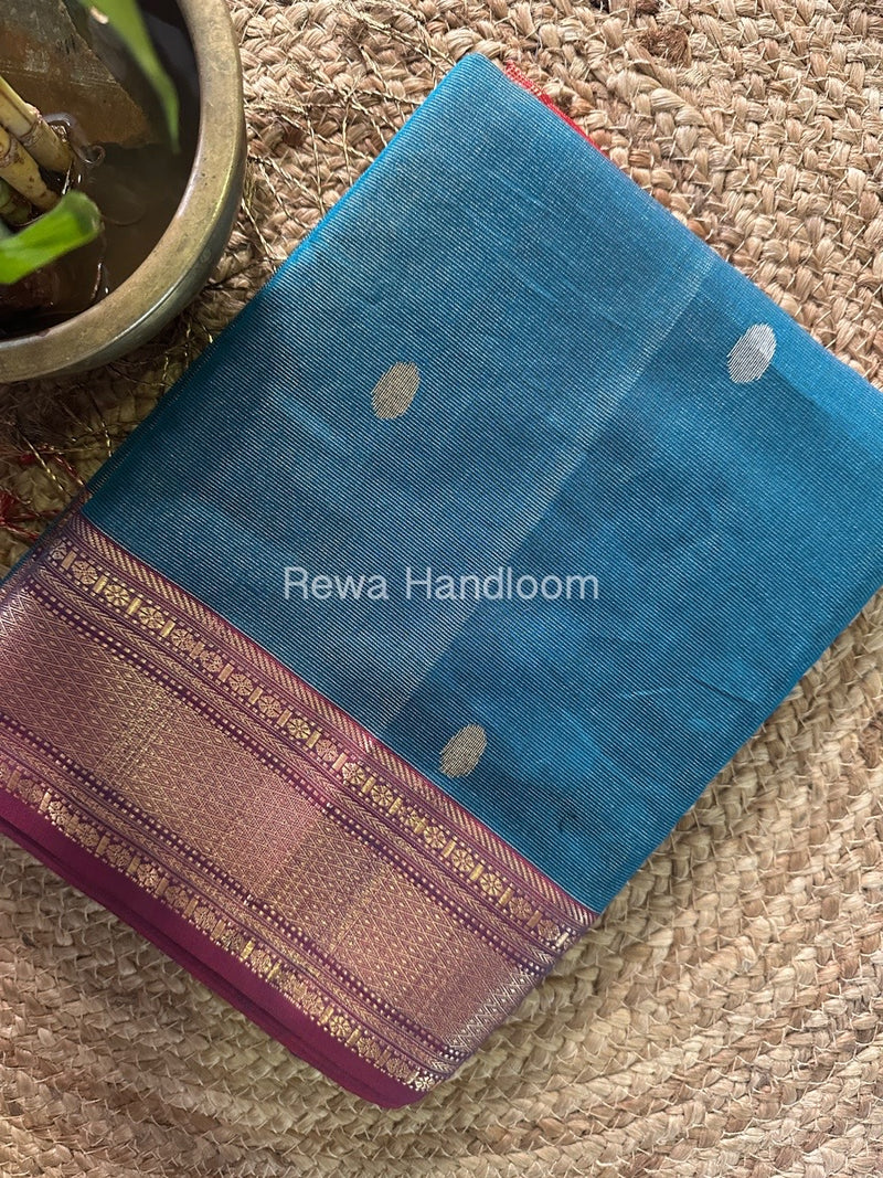 Maheshwari Morpankhi Tissue Butti Saree TBBS081