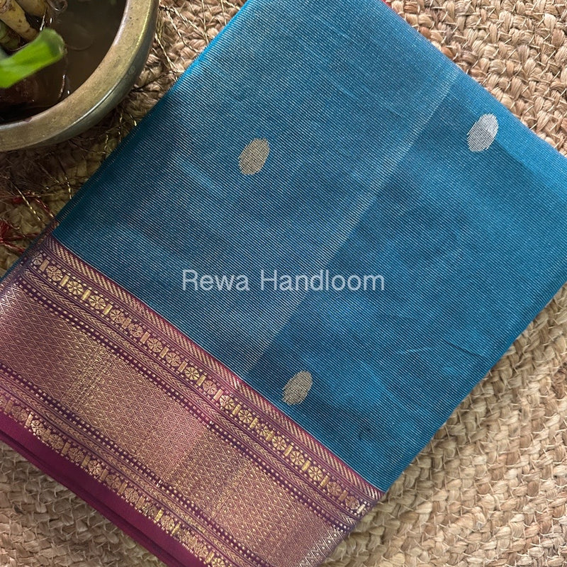 Maheshwari Morpankhi Tissue Butti Saree TBBS081
