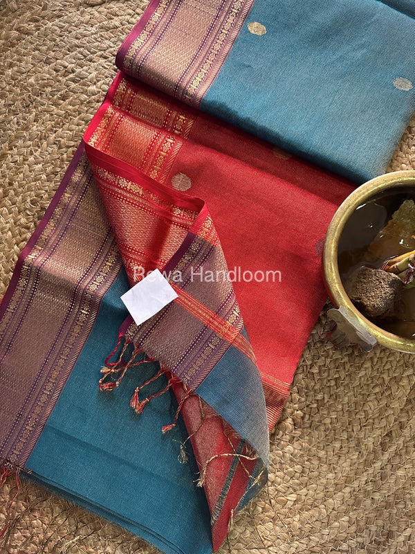 Maheshwari Tissue Butti Saree