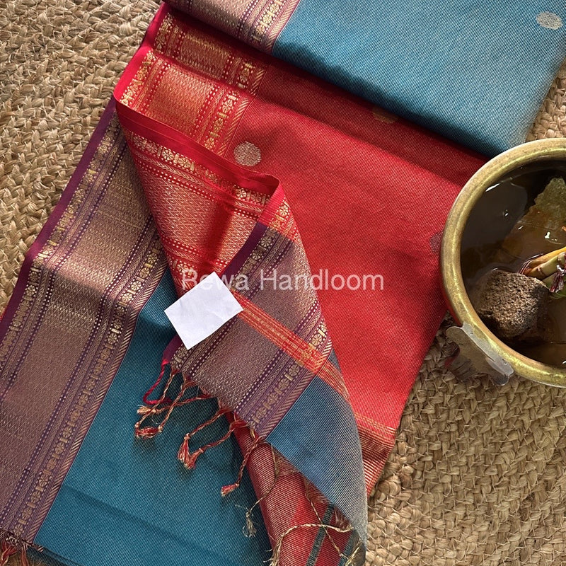 Maheshwari Tissue Butti Saree