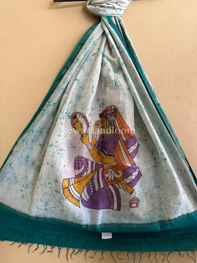 Maheshwari  Hand painted Dupatta