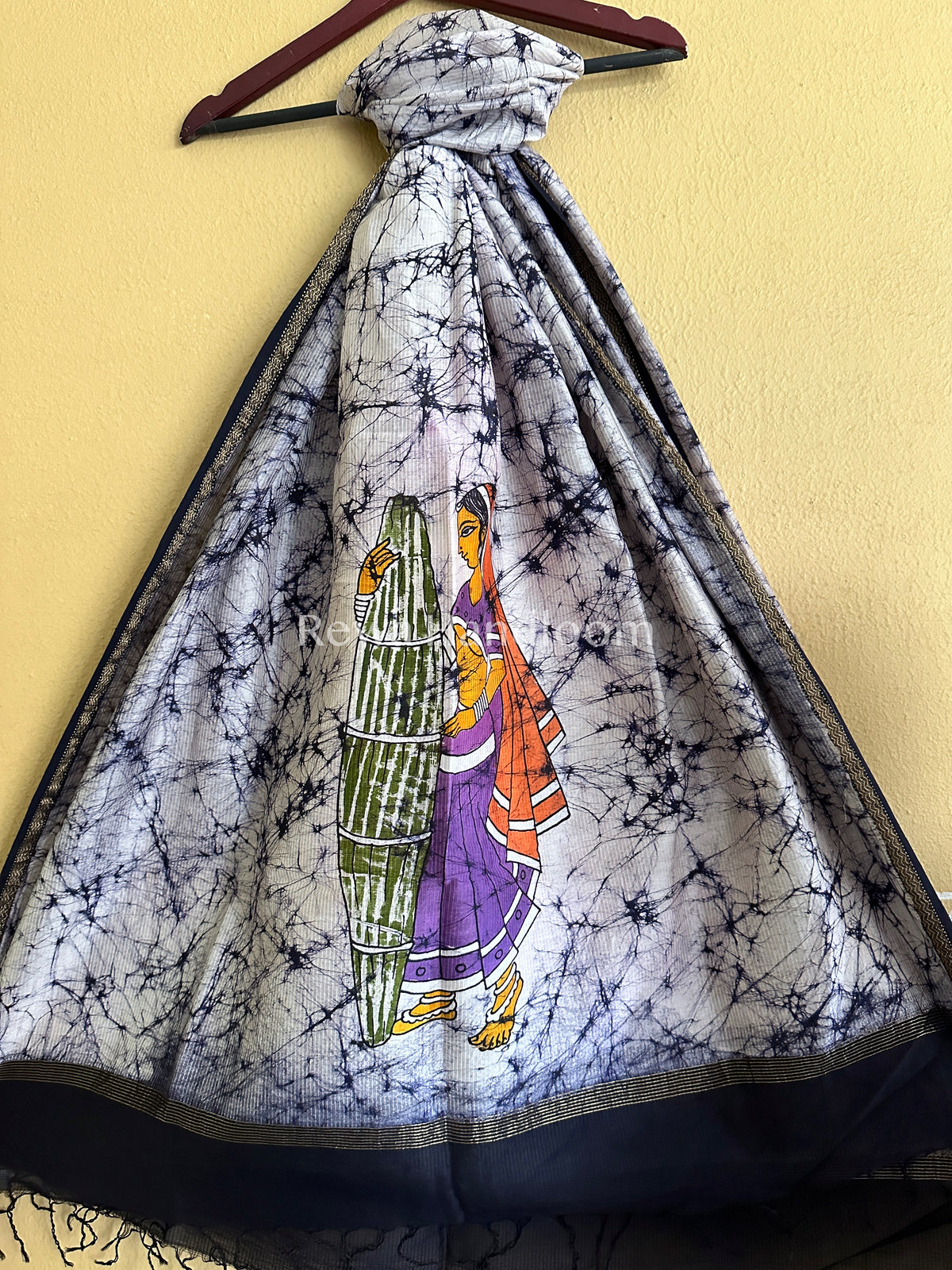 Maheshwari Hand painted Dupatta