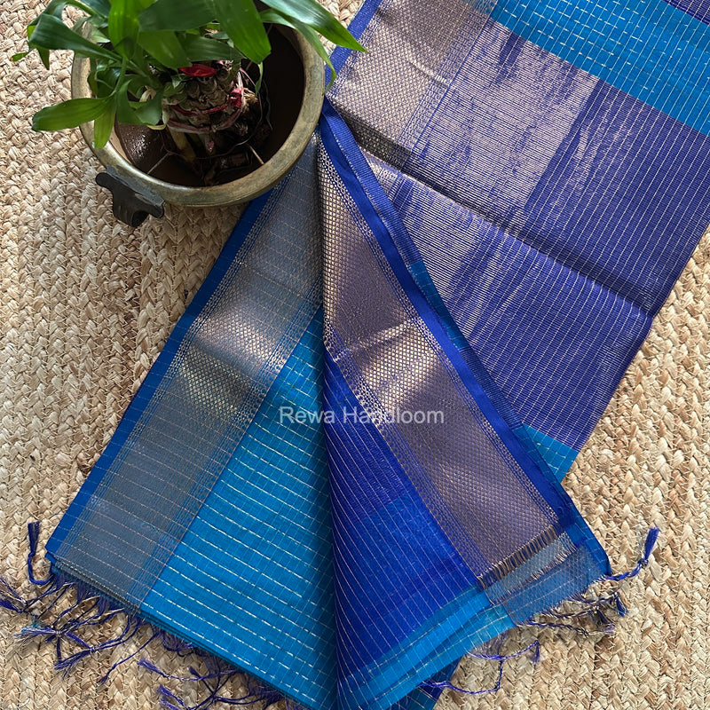 Maheshwari Morpankhi Zari Checks Saree ZCHX507