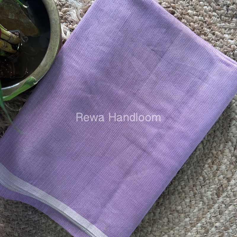 Maheshwari Lavender Tissue Silk Saree TCB0023