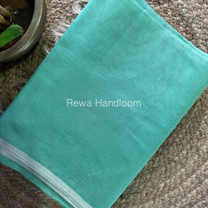 Maheshwari Pista Green Tissue Silk Saree TCB0021