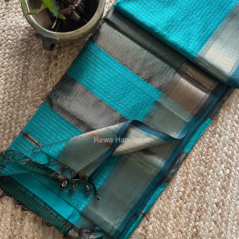 Maheshwari Zari Checks Saree