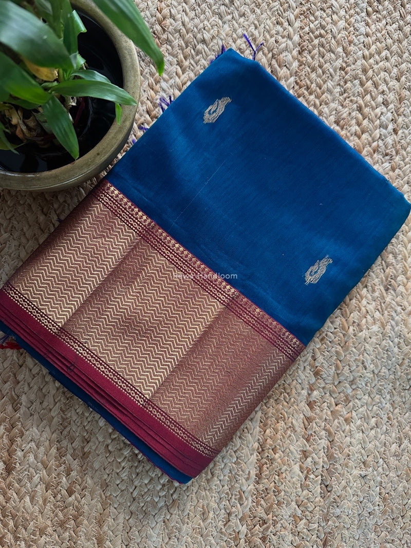 Maheshwari Morpankhi Butta Saree PMBS05