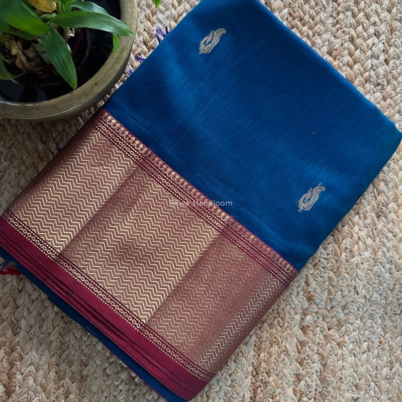 Maheshwari Morpankhi Butta Saree PMBS05