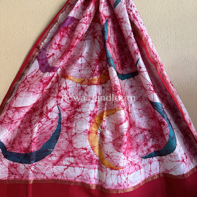 Maheshwari Hand painted Dupatta