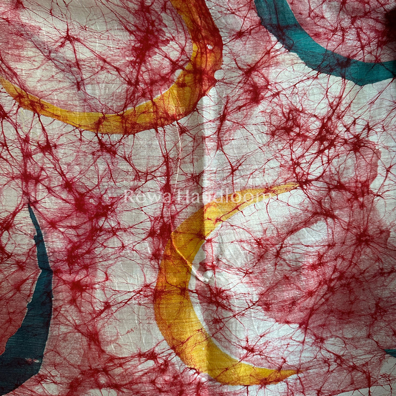 Maheshwari Magenta Hand painted Dupatta-BT010