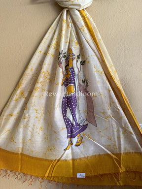 Maheshwari Hand painted Dupatta