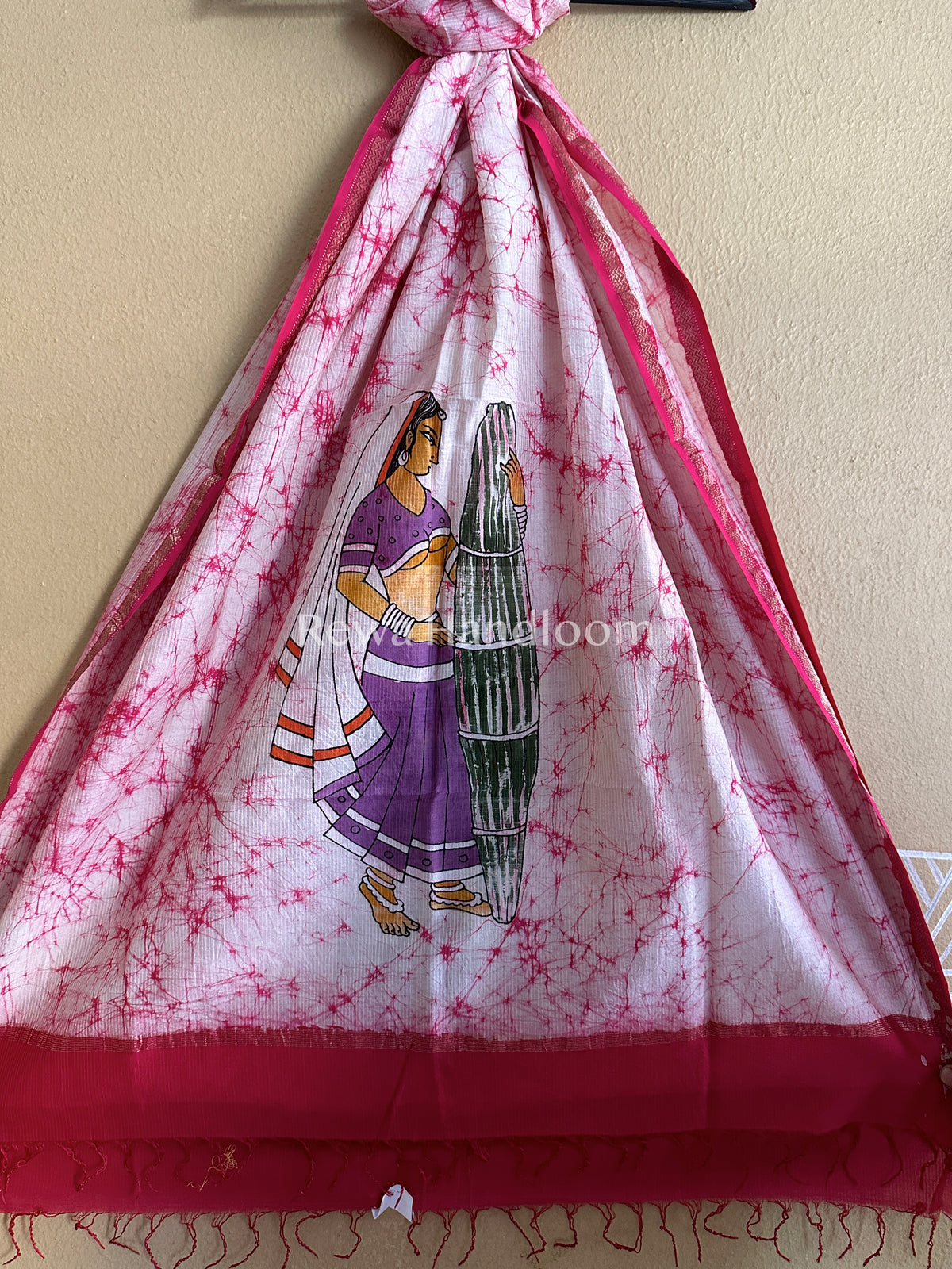 Maheshwari Hand painted Dupatta