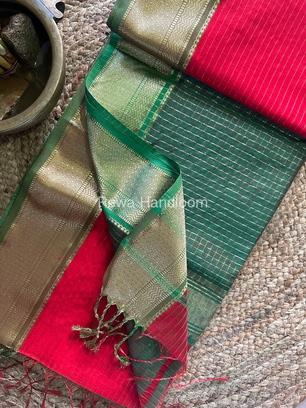 Maheshwari Zari Linning Saree