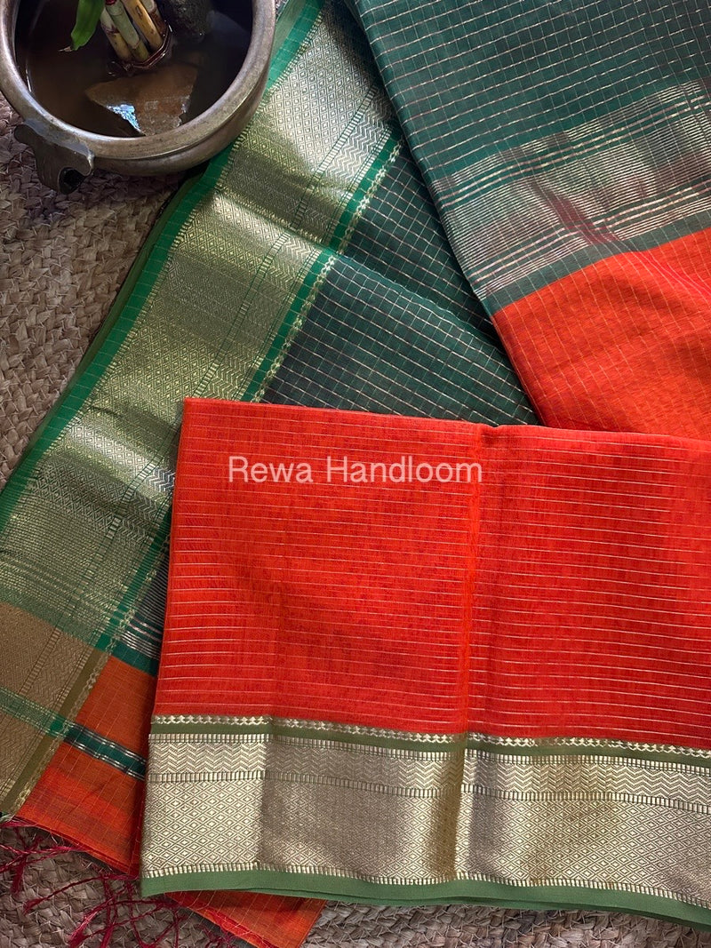 Maheshwari Zari Linning Saree