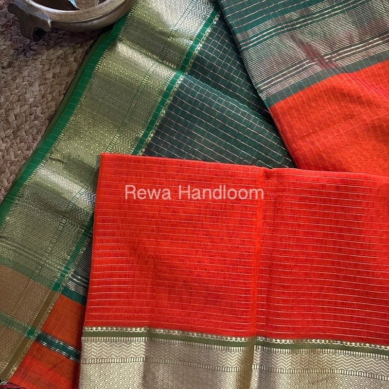 Maheshwari Zari Linning Saree