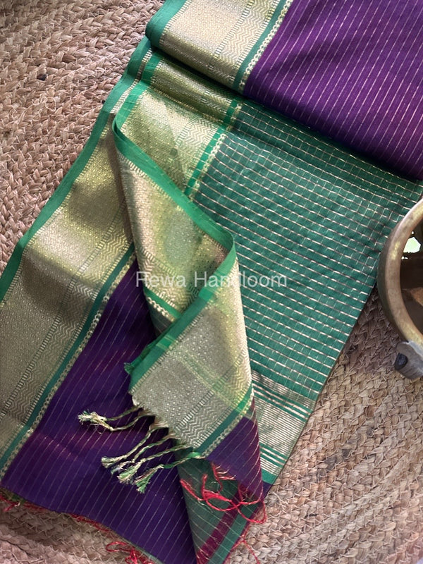 Maheshwari Zari Linning Saree