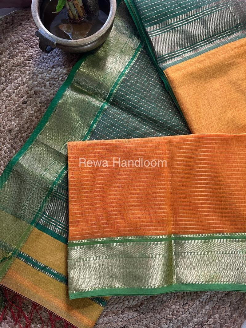 Maheshwari Zari Linning Saree