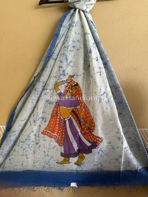 Maheshwari Hand painted Dupatta