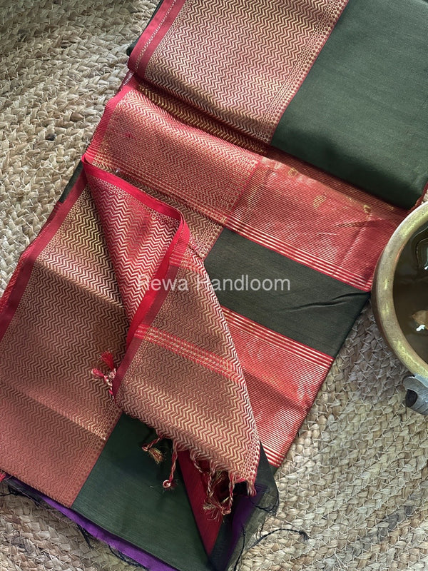 Maheshwari Zari Skirt Saree