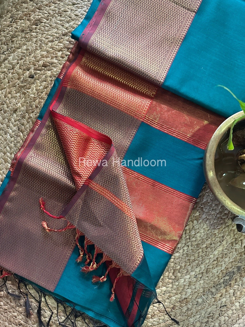 Maheshwari Zari Skirt Saree