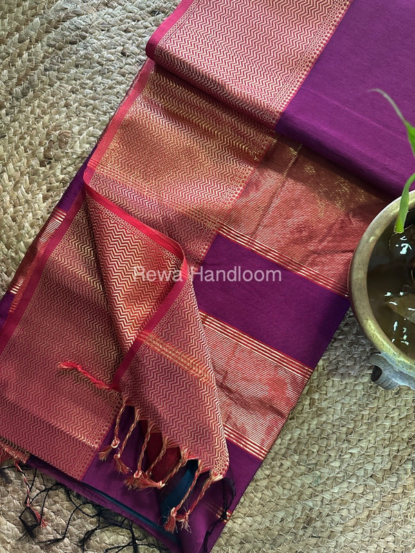 Maheshwari Zari Skirt Saree
