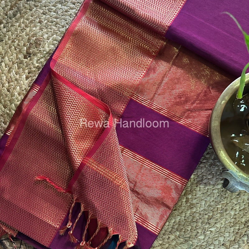Maheshwari Zari Skirt Saree