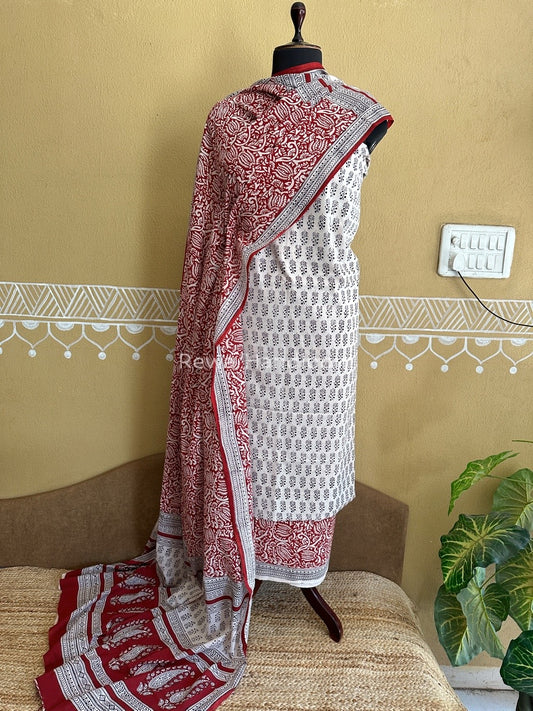 Bagh Print Cotton Suit
