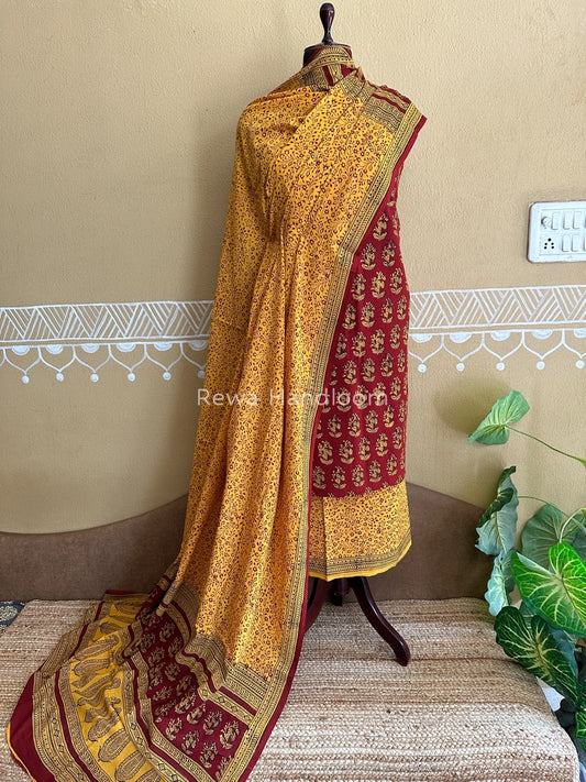 Bagh Print Cotton Suit