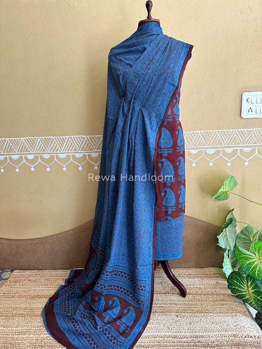 Bagh Print Cotton Suit