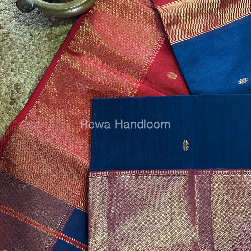Maheshwari Zari Skirt Butti Saree