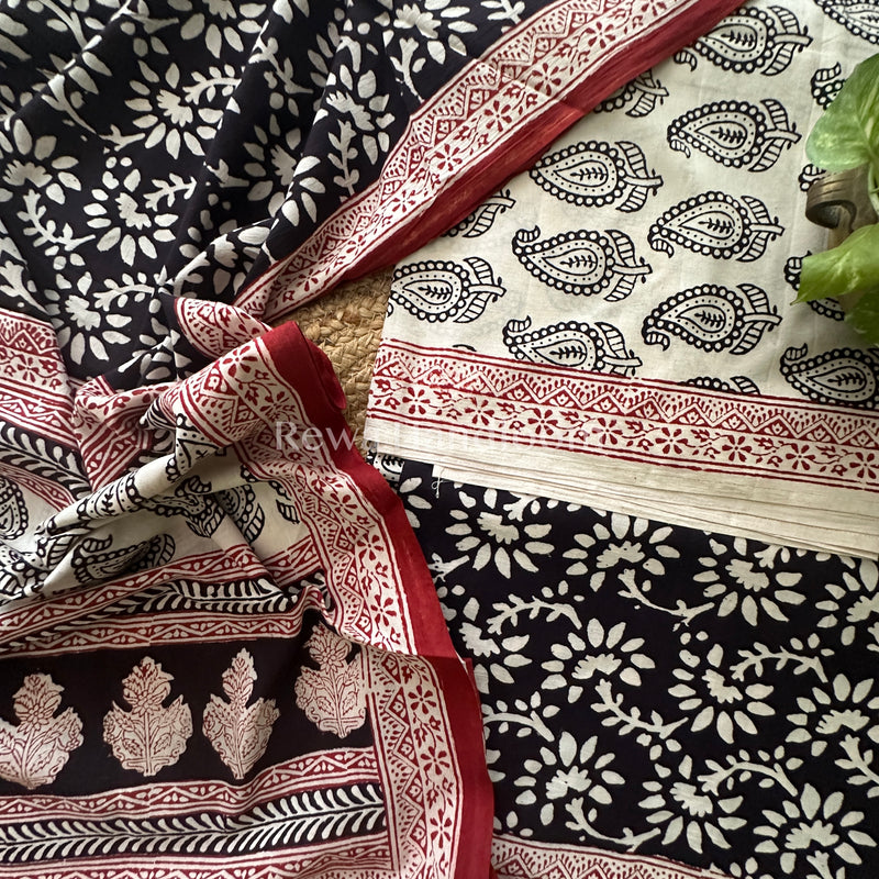 Bagh Print Cotton Suit