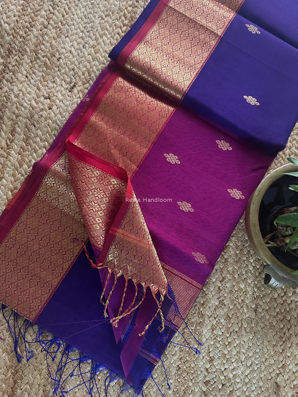 Maheshwari Flower Butti Saree