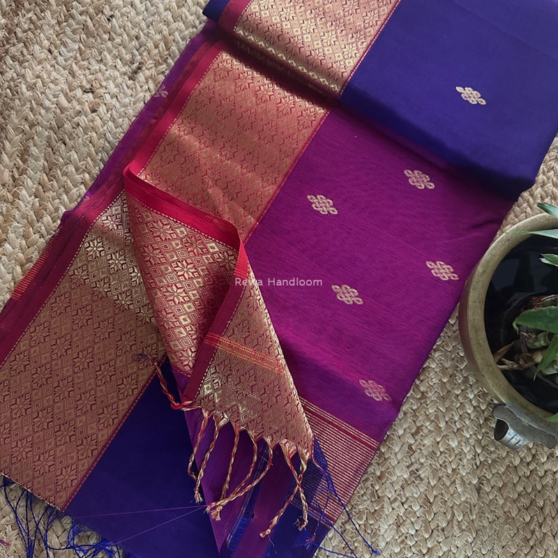 Maheshwari Flower Butti Saree