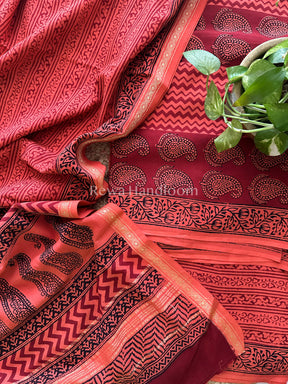 Bagh Print Cotton Suit