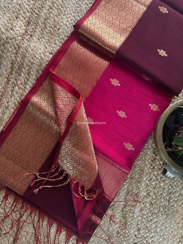Maheshwari Flower Butti Saree