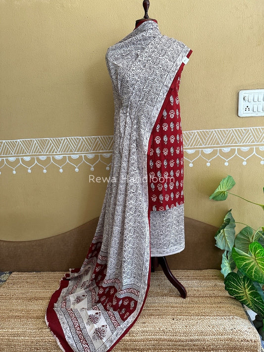 Bagh Print Cotton Suit