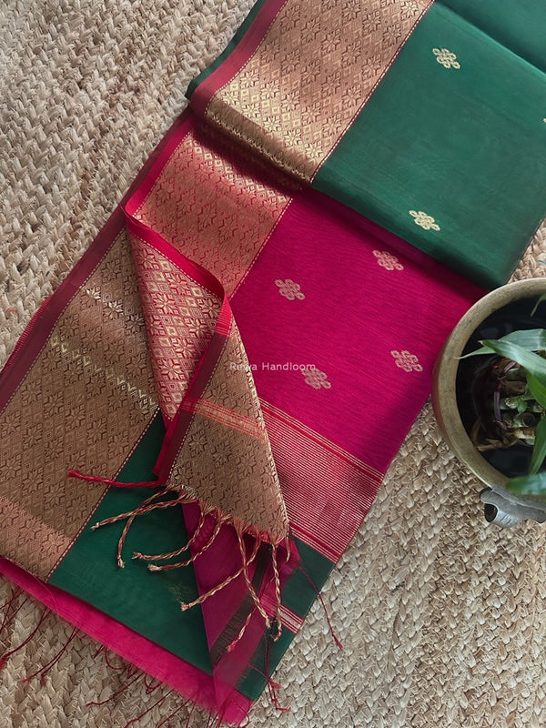 Maheshwari Flower Butti Saree