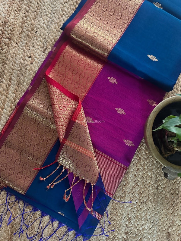 Maheshwari Flower Butti Saree