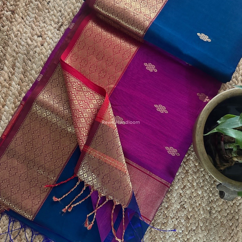 Maheshwari Flower Butti Saree