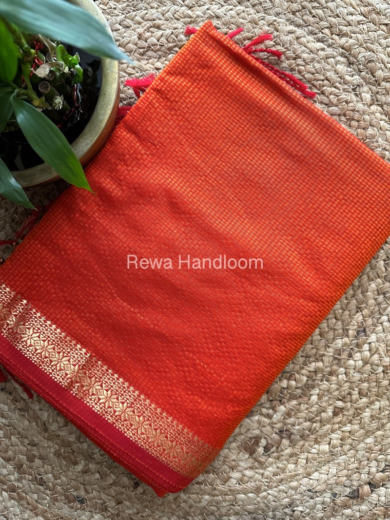Maheshwari Garbha Reshami Silk Saree 