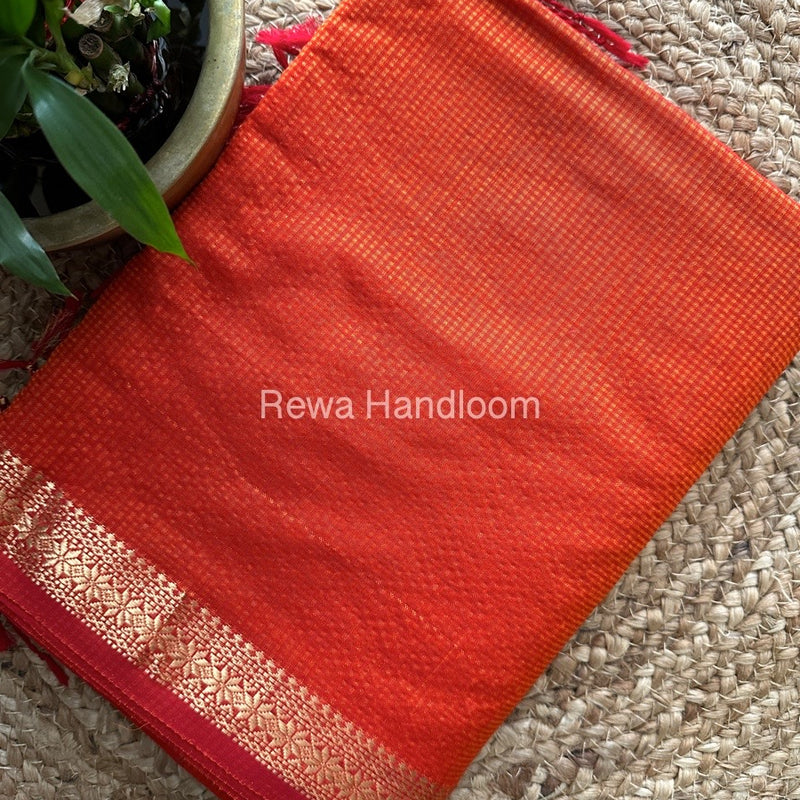 Maheshwari Garbha Reshami Silk Saree 