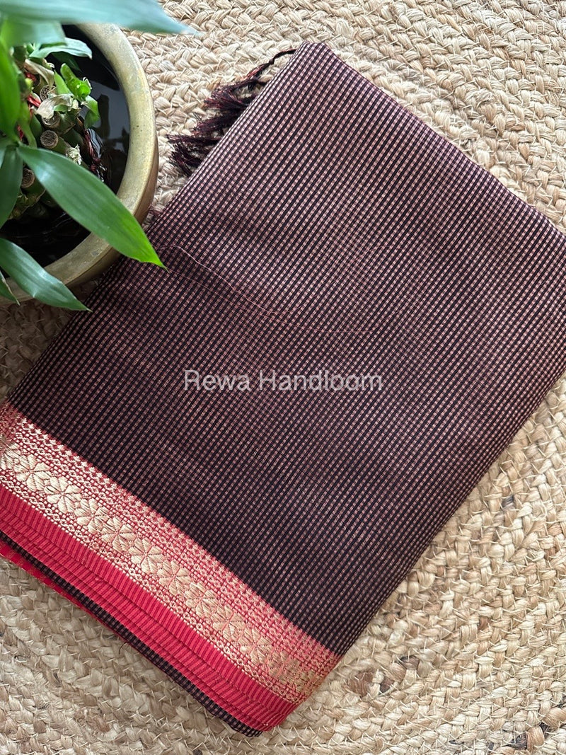 Maheshwari Garbha Reshami Silk Saree