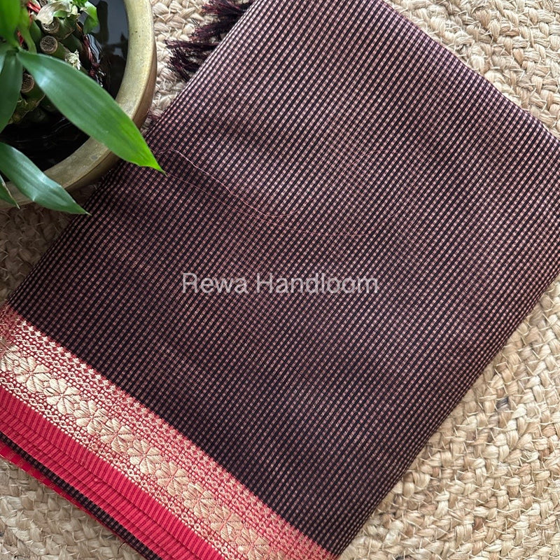 Maheshwari Garbha Reshami Silk Saree